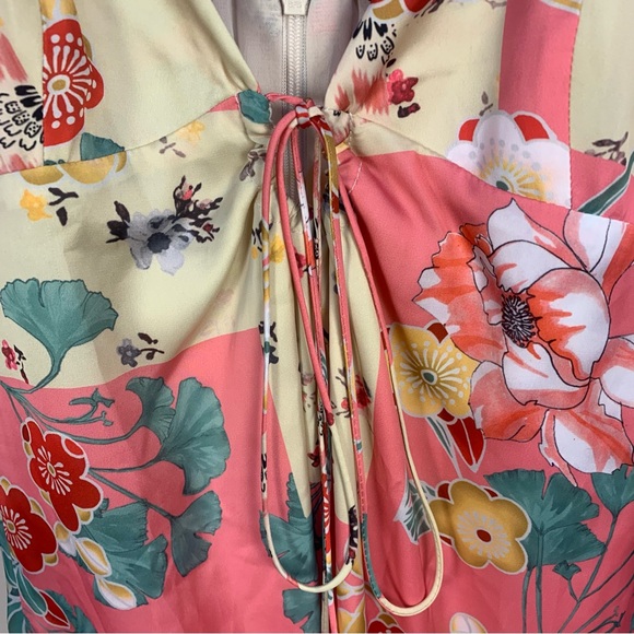 Zara Satin Effect Patchwork Mini Slip Dress - Picture 4 of 10